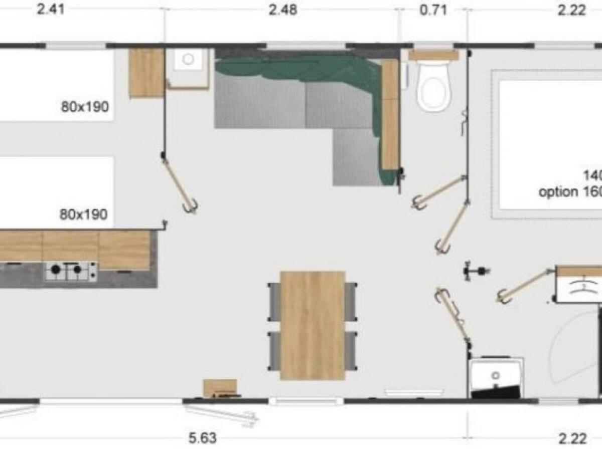 Mobilhome Ile D'oleron - 6 Places - 5 Etoiles Campsite Saint-Georges-d'Oleron